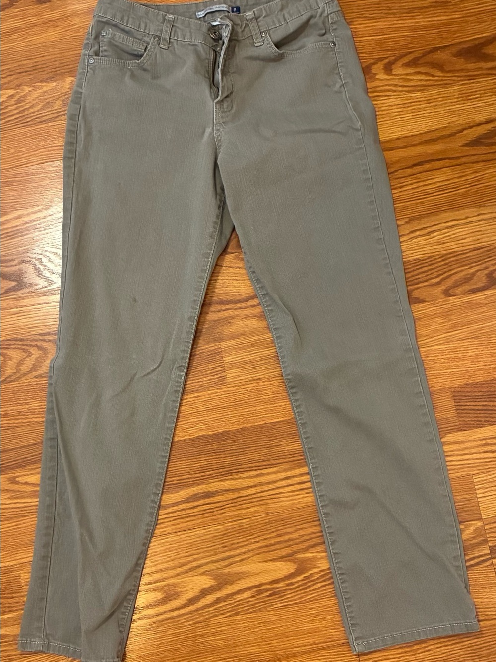 Bandolino Olive Straight-Leg Chinos